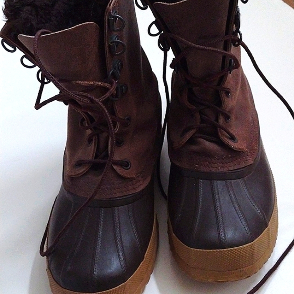 Sorel Eddie Bauer Wool Lined Duck Boots